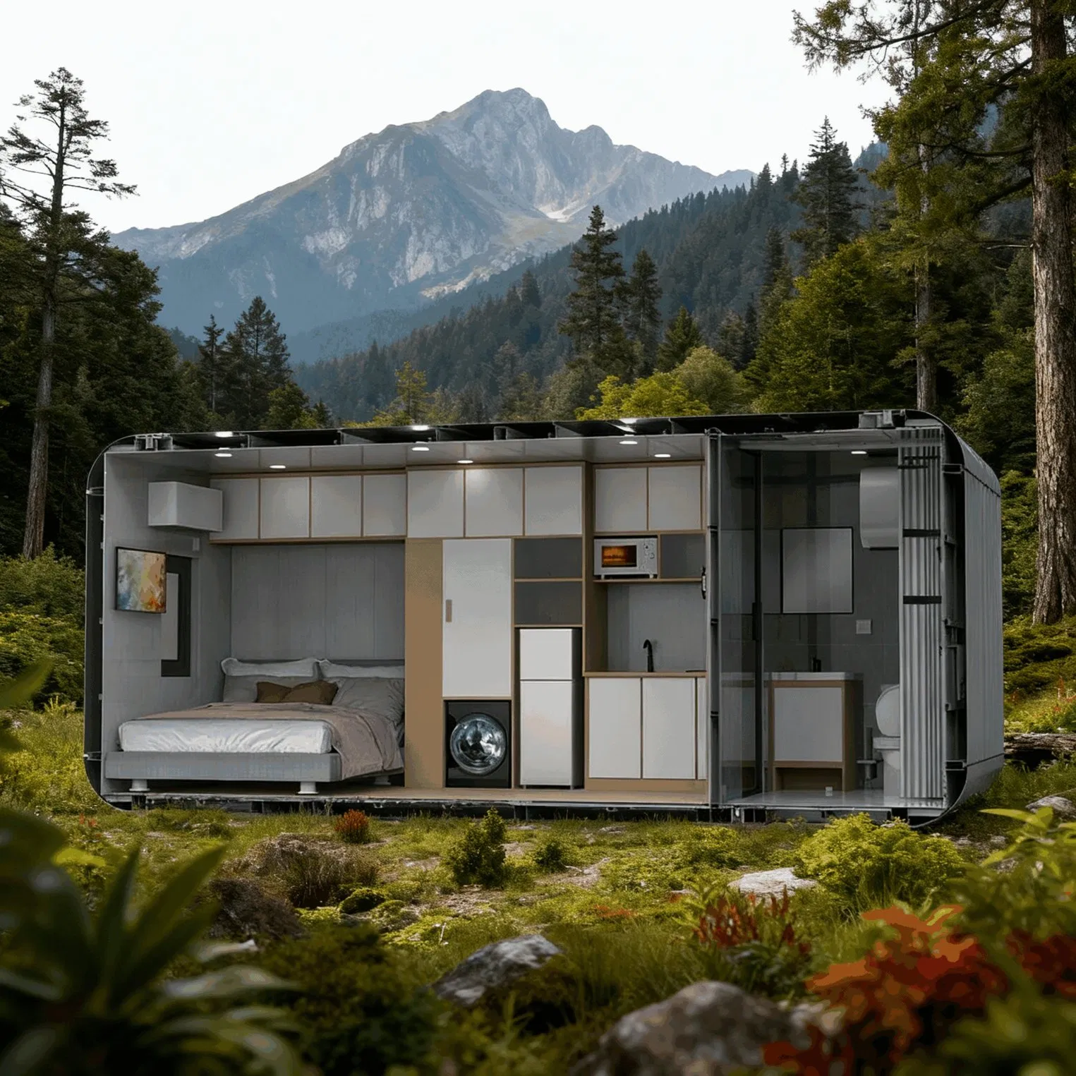 Demountable Relocatable Capsule Housing System with Minimal Site Impact