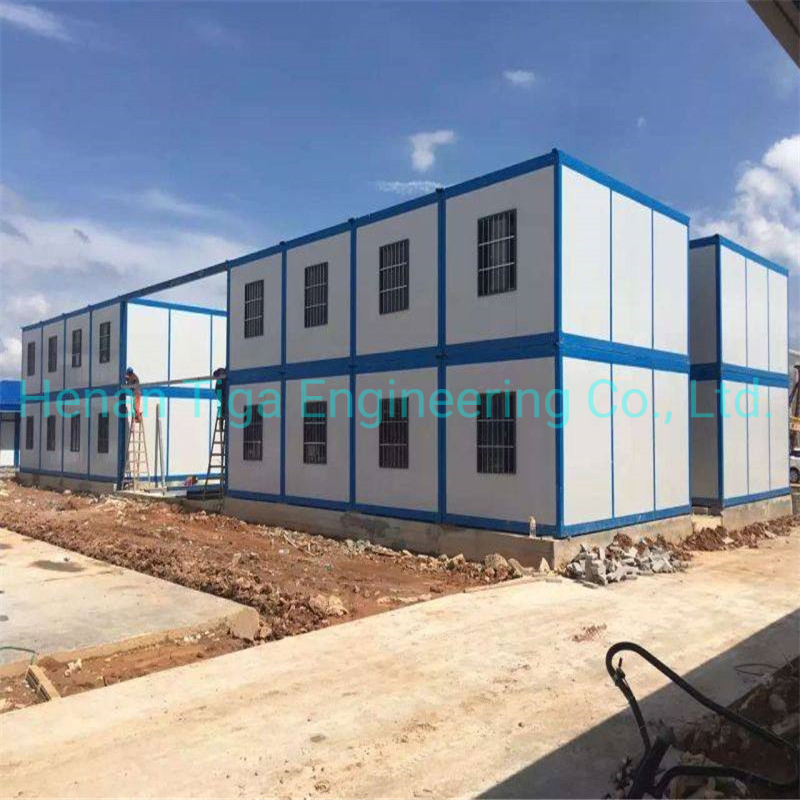 China Supplier Luxury Rock Wool Sandwich Panel Steel Structure Prefabricated Modular Modern Affordable Housing