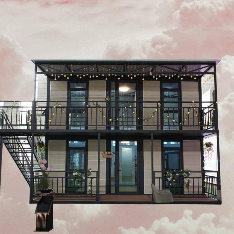 Expandable Modular Building with Kitchen and Bathroom Facilities