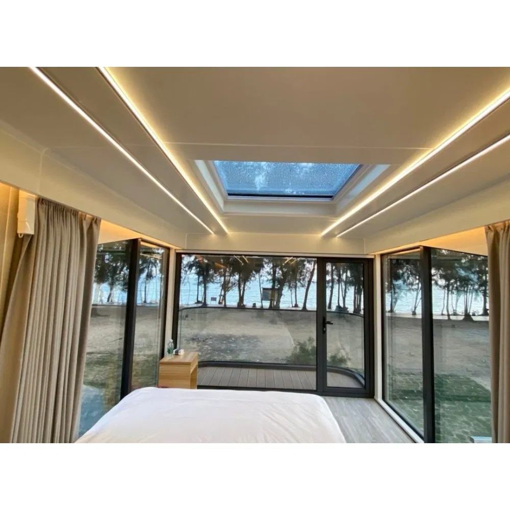 Portable Sandwich Panel Camp Cabin Capsule Prefab Structure