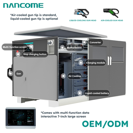 Nancome 200kwh Mobile Battery Energy Storage EV Charging Solution