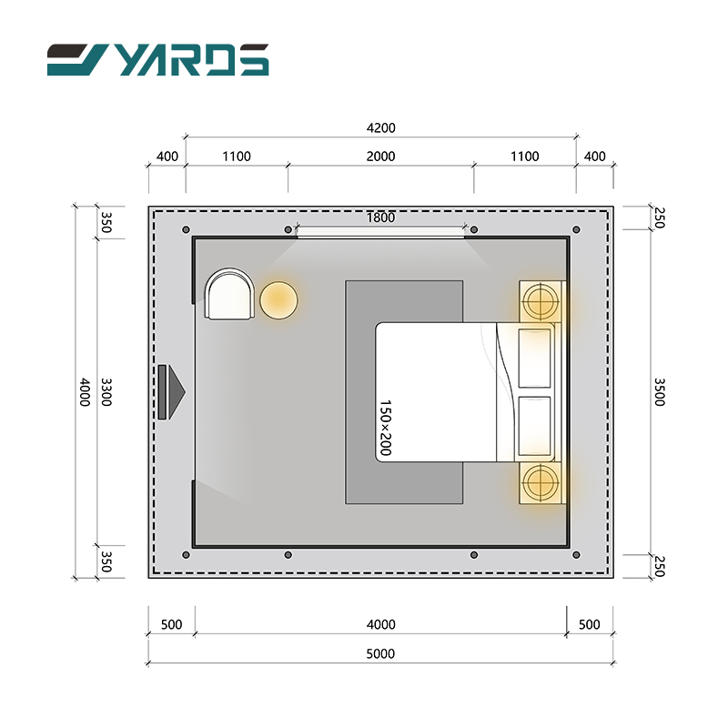 Luxury Outdoor Large Glamping Prebuilt House Camping Accommodation Hotel Safari Tent