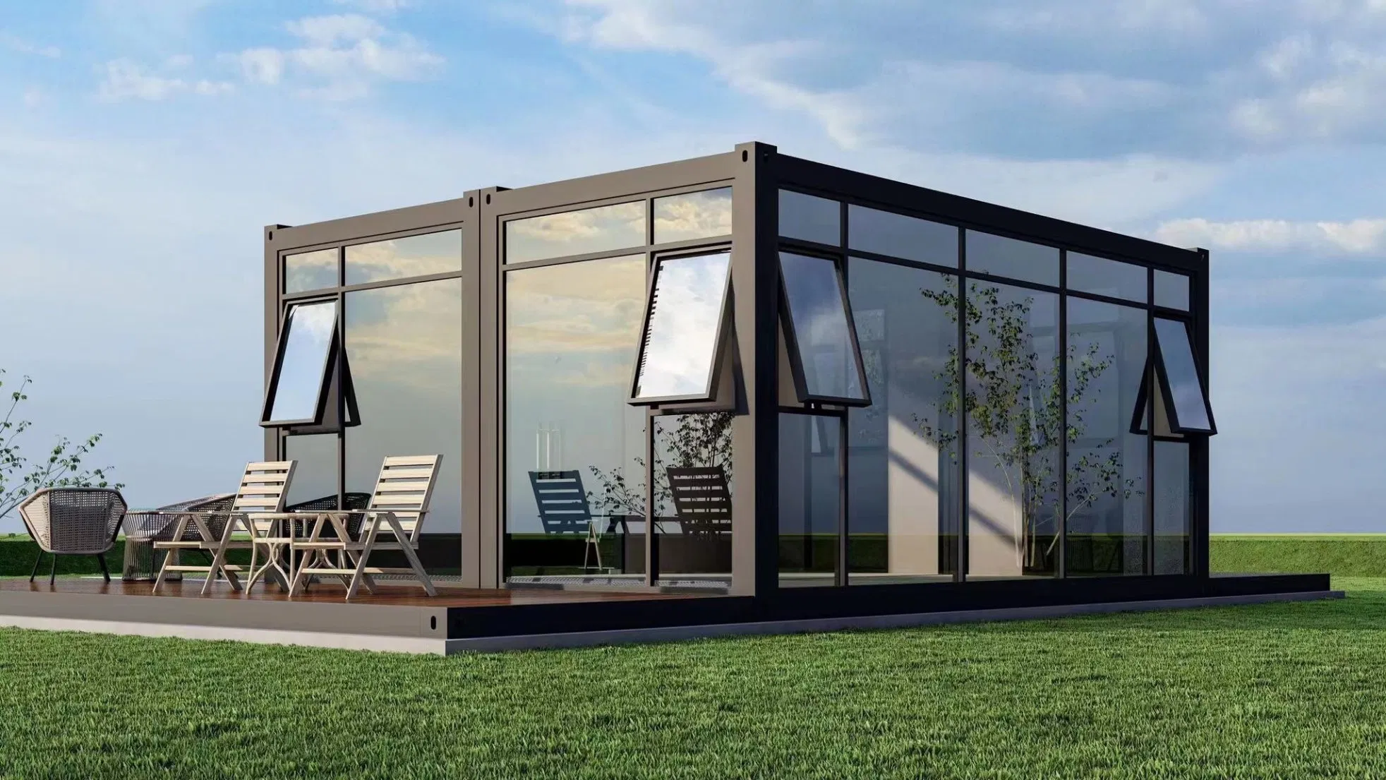 Net Zero Carbon Prefabricated Modular Capsule House, Sustainable Building Materials