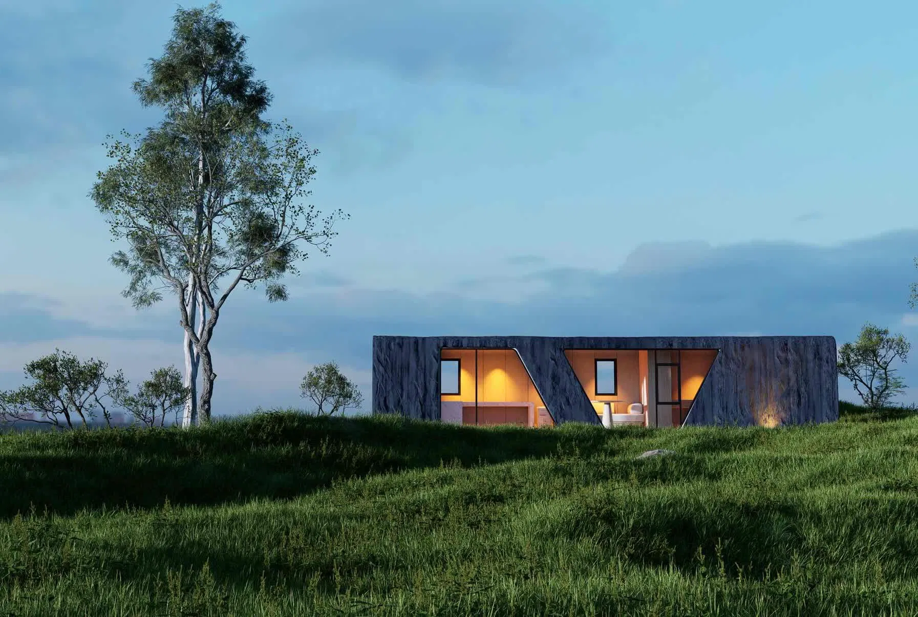 Mountain Retreat Modular Dwelling and Tiny Villa System