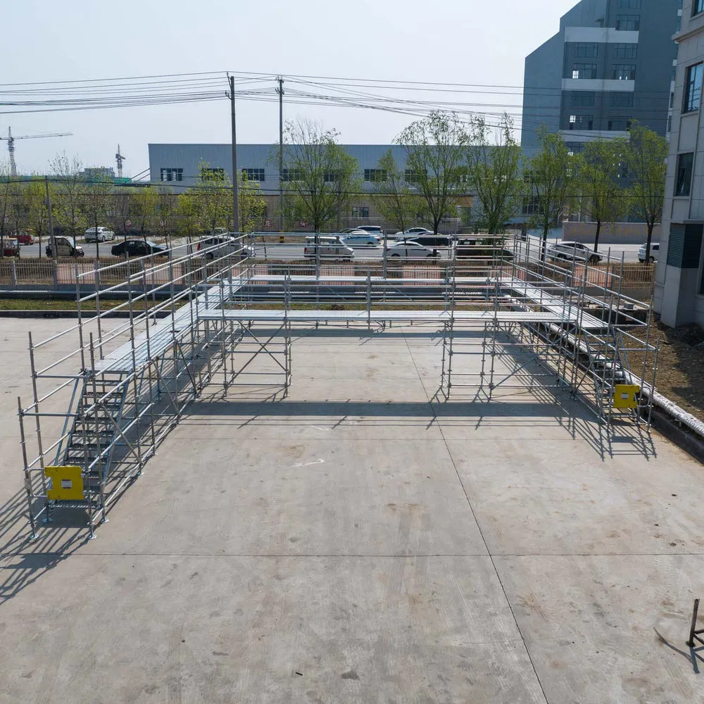 Deformation Resistant Modular Steel Kwikstage Scaffold System for Building Renovation