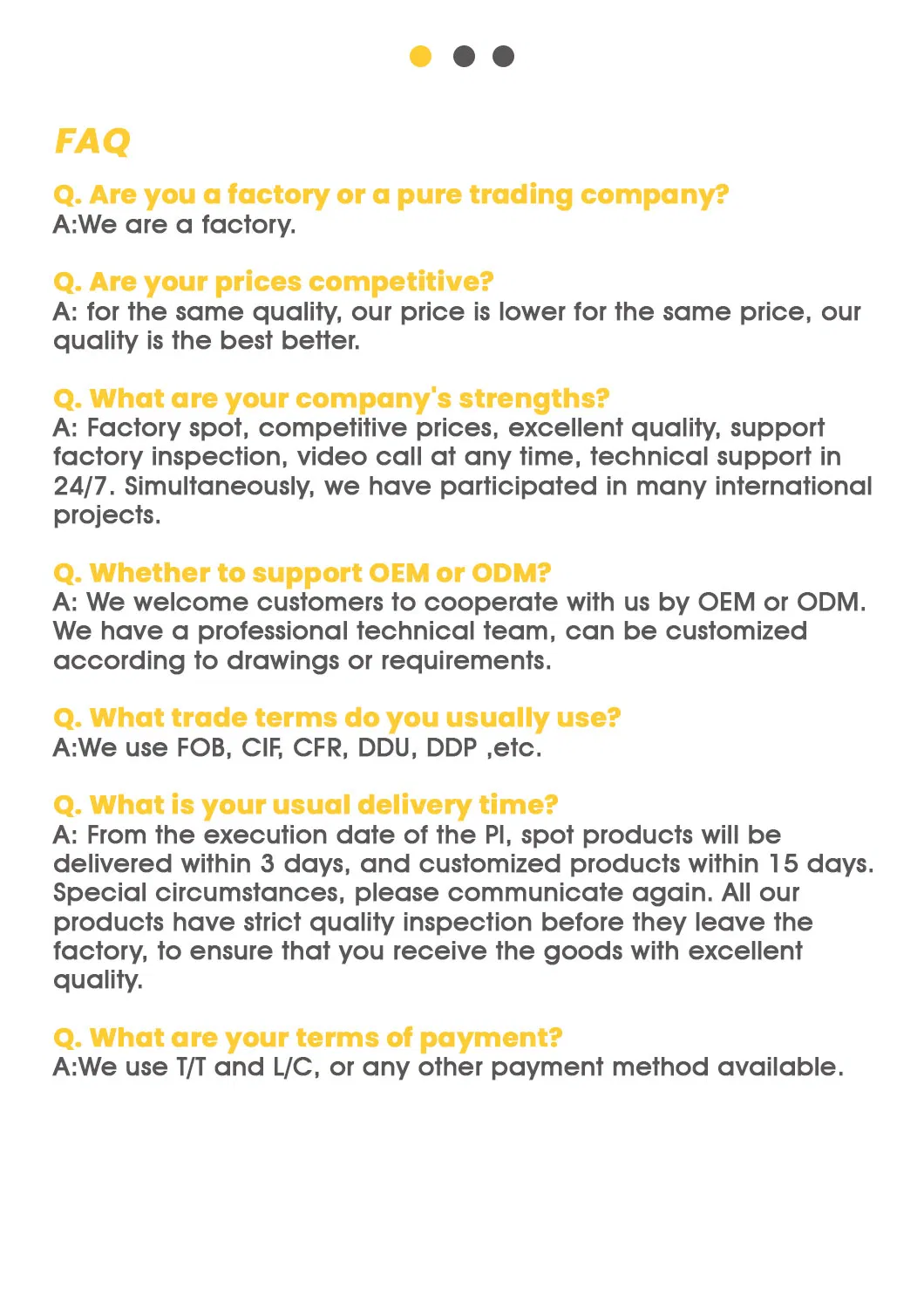 Industrial Framework