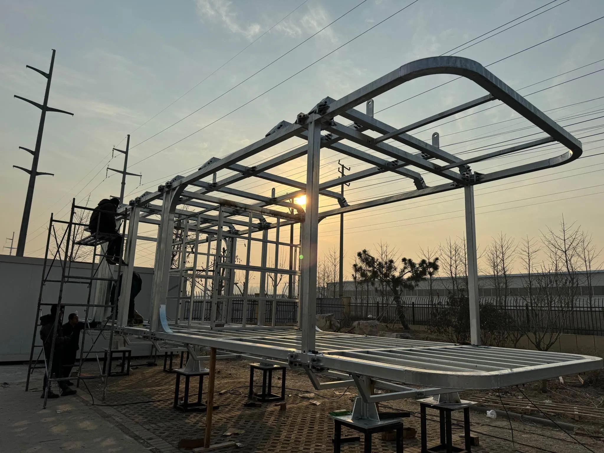 Portable Sandwich Panel Camp Cabin Capsule Prefab Structure