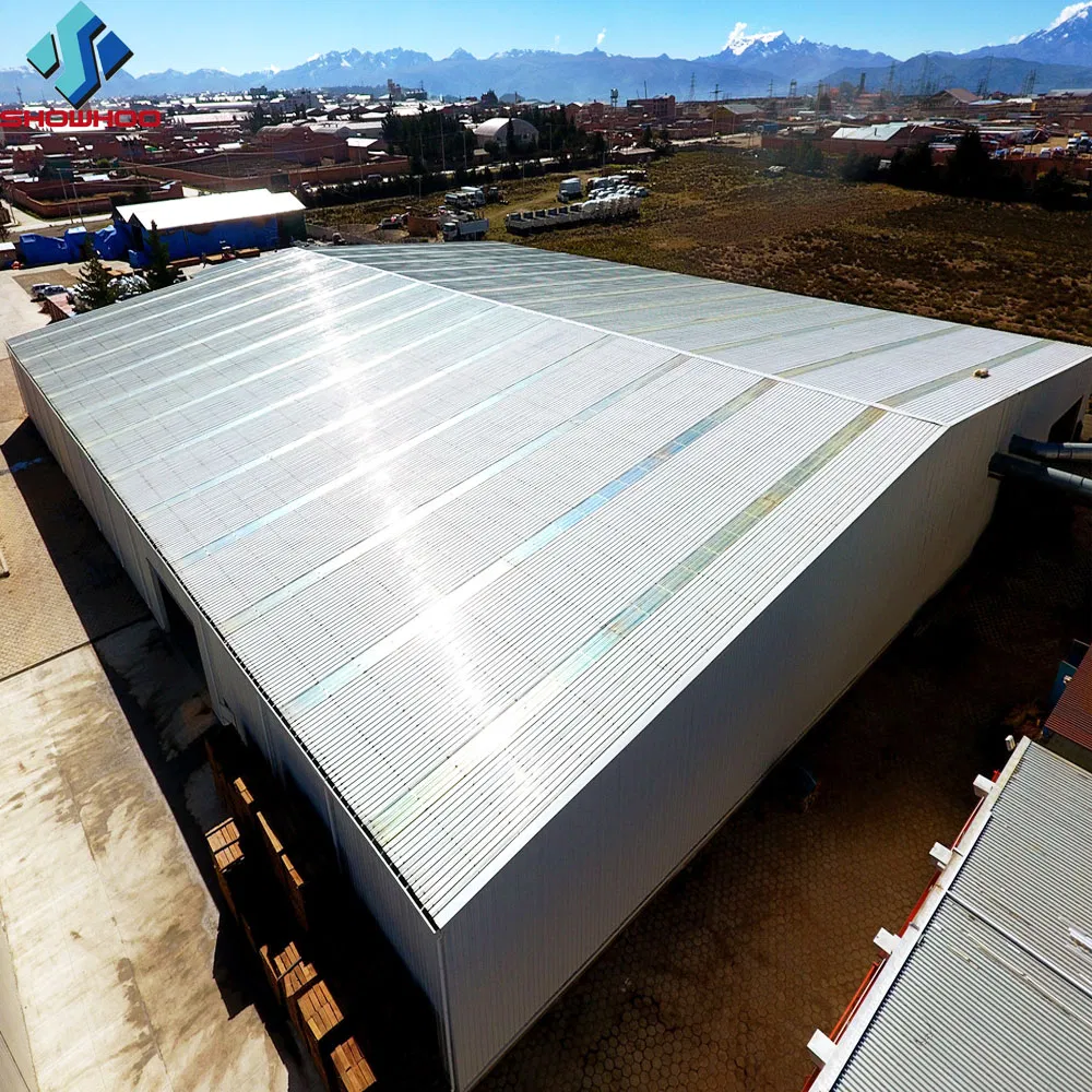 Low Cost Industrial Lightweight Metal Hall Steel Construction Factory Building for Sale