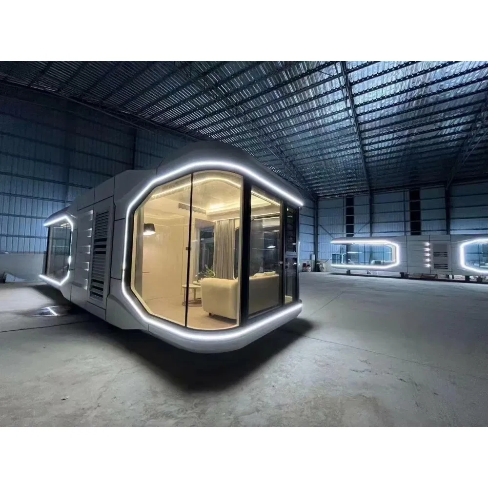 Portable Sandwich Panel Camp Cabin Capsule Prefab Structure