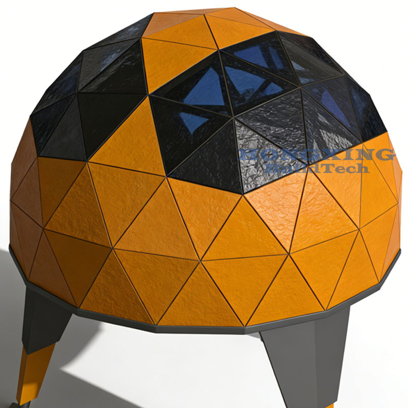 Mobile Star Capsule House Aluminum Plate Structure Prefabricated Space Capsule Cabin Electric Lift Cabin High-End Resort Capsule Hotel