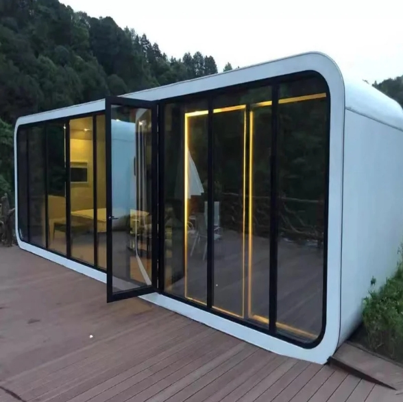 Modern Luxury Prefabricated Tiny Space Capsule Design Furniture Portable Living Solution