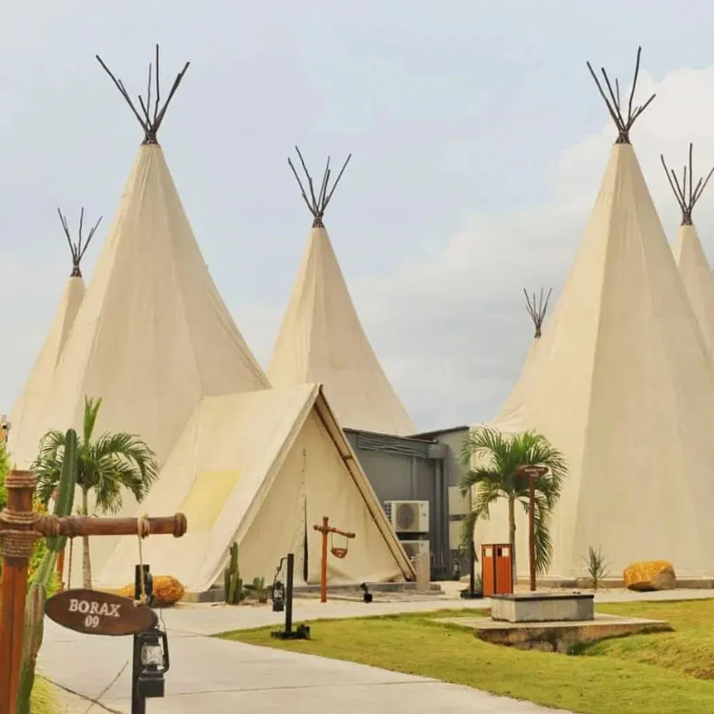 Waterproof Teepee Luxury Hotel Restaurant Glamping Safari Tents for Sale