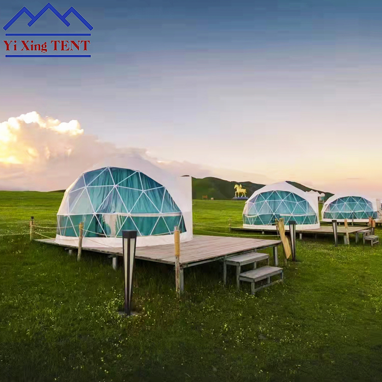 4m 12.56m2 Discount Price Confortable Geodesic Luxury Outdoor Hotel Travel Resort Glamping Dome House Tent for Outdoor Homestay