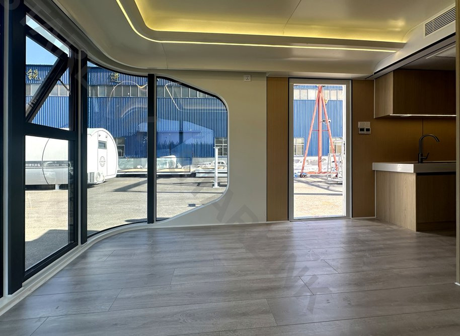 Tiny Prefabricated Space Capsule House Factory Modular Home Container House Smart Modular Price Steel Structure Mobile Building Hotel Prefab Cabin Housing