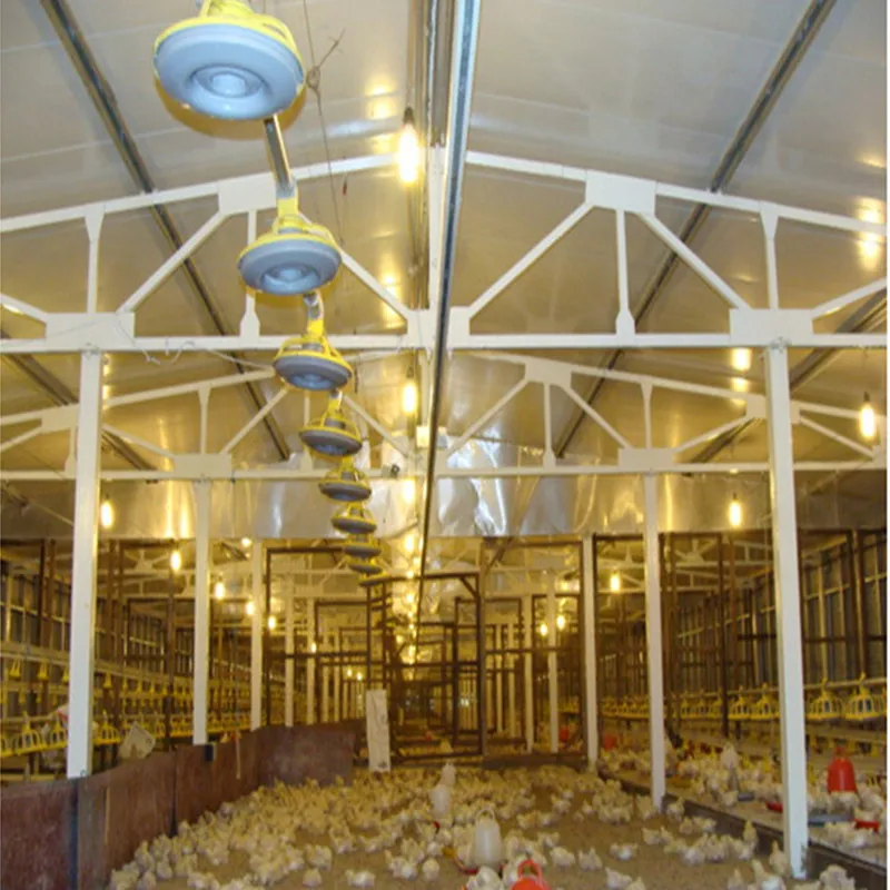 Prefabricated/ Prefab Light Steel Frame Construction Structure Modular Design Frame Chicken Poultry Farm House