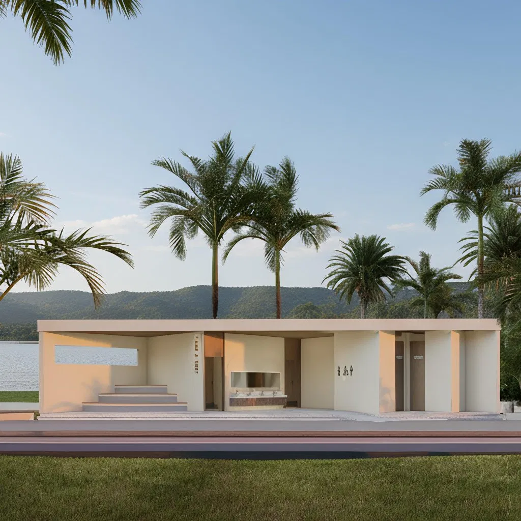 Sustainable and Eco-Friendly Small House Using Mobile Steel Structure Container System, Foldable Prefabricated for Public Toilet Use.