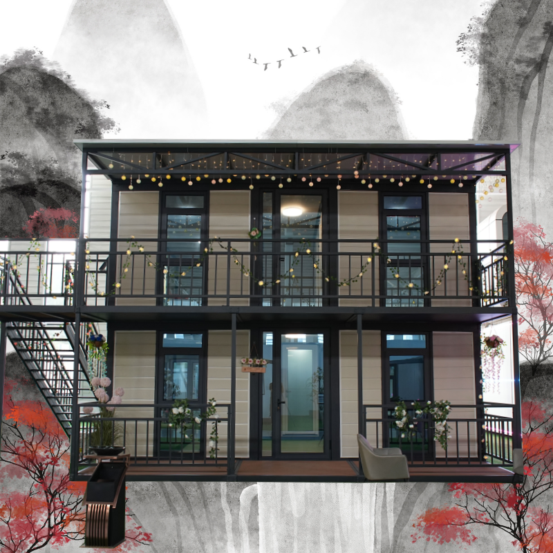 Expandable Modular Building with Kitchen and Bathroom Facilities