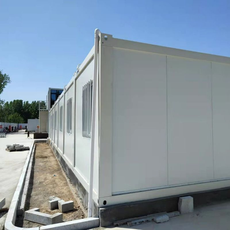 Economical Prefab Sandwich Panel Container House with Steel Structure