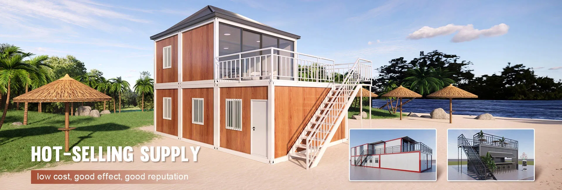 Standard Rapid Assembly of Prefabricated Container Mobile Homes for Versatile Applications.Assemble Containers Flat Packaging, Folding Containers. Mobile Homes,