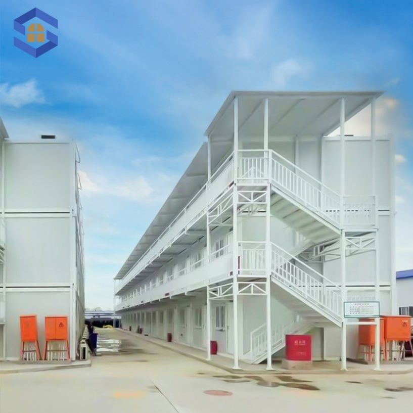 Economic Prefab Worker Accommodation Steel Frame Mobile Modular Apartment Integrated Prefabricated Container Home Housing