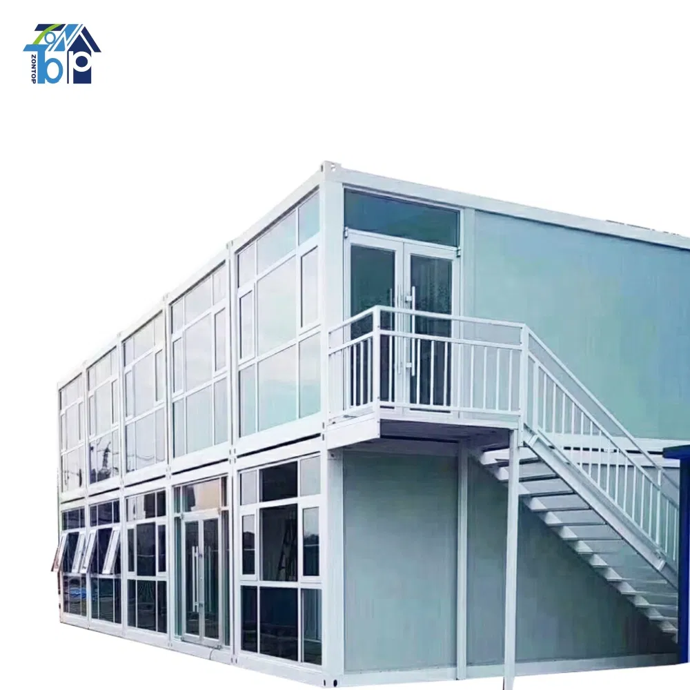 2 Storey Light Steel Structure Frame Villa House Modular Home Detachable Expandable Prefabricated Building New Model Luxury Flatpack Prefab Container House