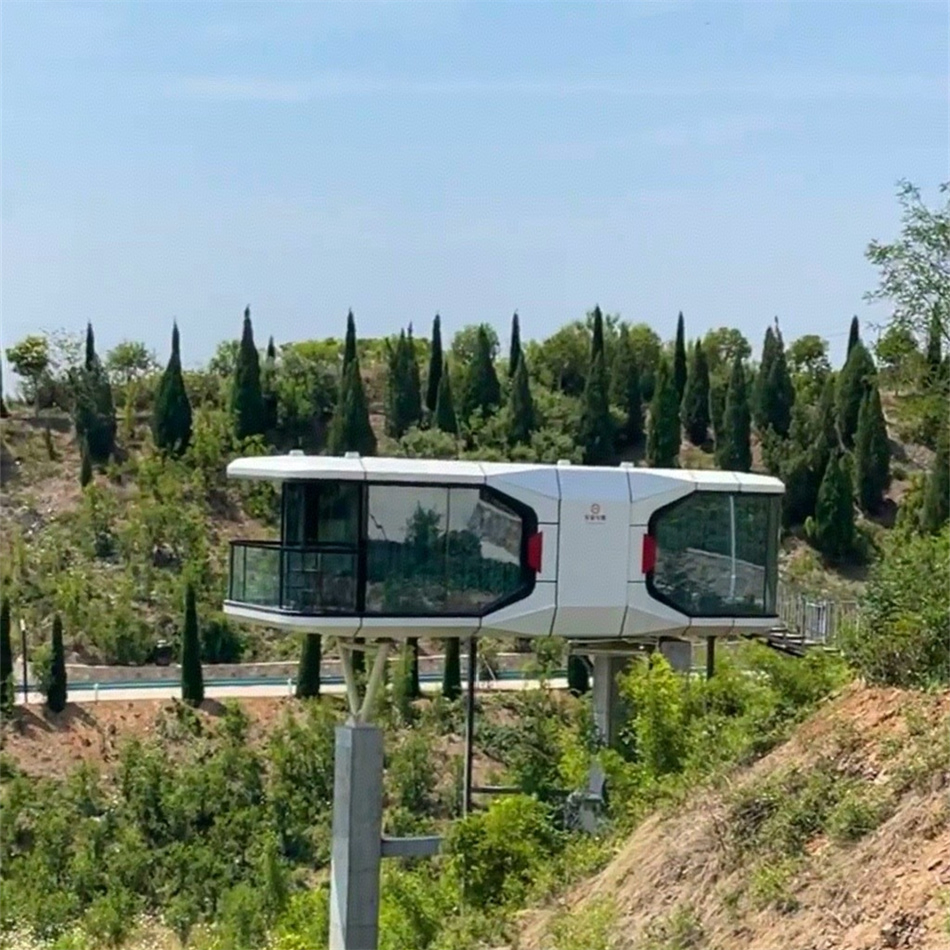 High-End Star Space Capsule Low Price Steel Structure with Toilet Warranty Included