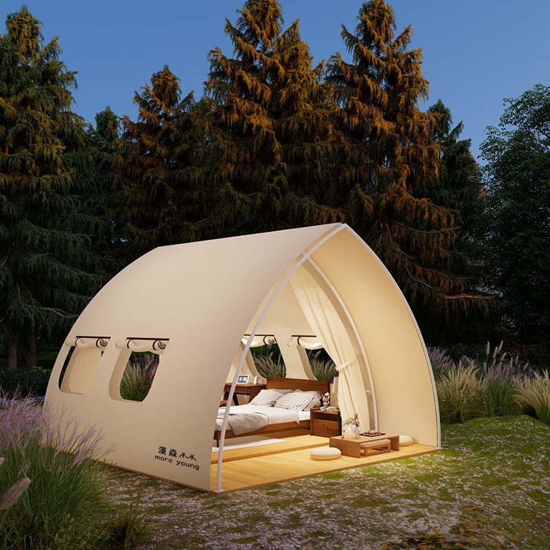 Sailing Shape Villa Resort Hotel Tent Camping Luxury Tent Outdoor Camping Glamping