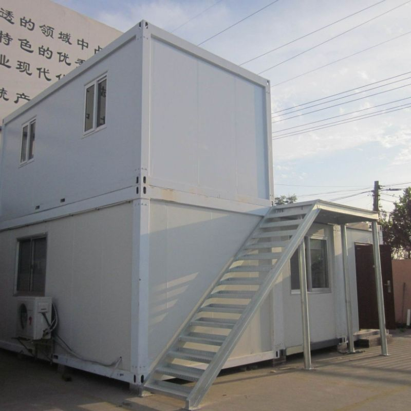 Economical Prefab Sandwich Panel Container House with Steel Structure
