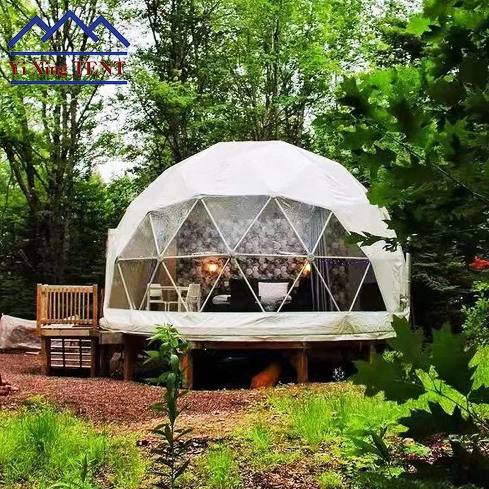 4m 12.56m2 Discount Price Confortable Geodesic Luxury Outdoor Hotel Travel Resort Glamping Dome House Tent for Outdoor Homestay