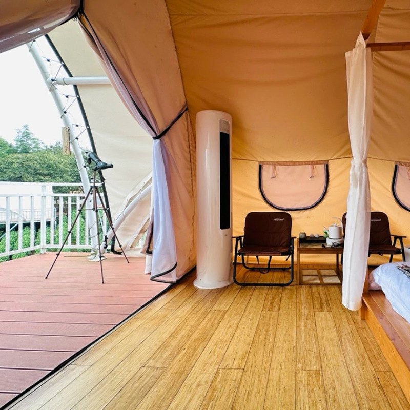 5*8 M Outdoor Luxury Nomad Square Hotel Tent Accommodation