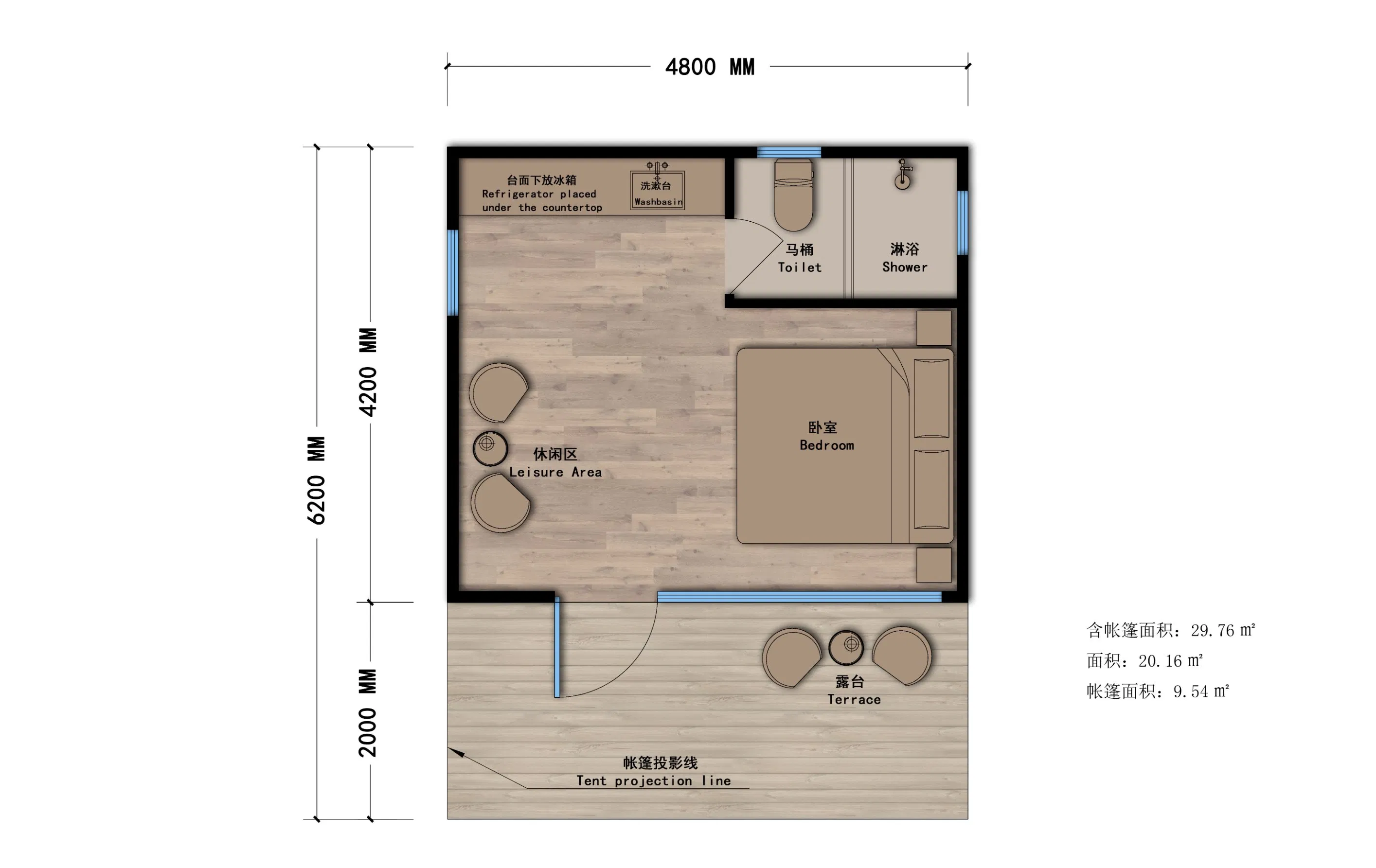 Maison Conteneur Moderne Glamping Accommodation Luxury Modular House Apple Cabin