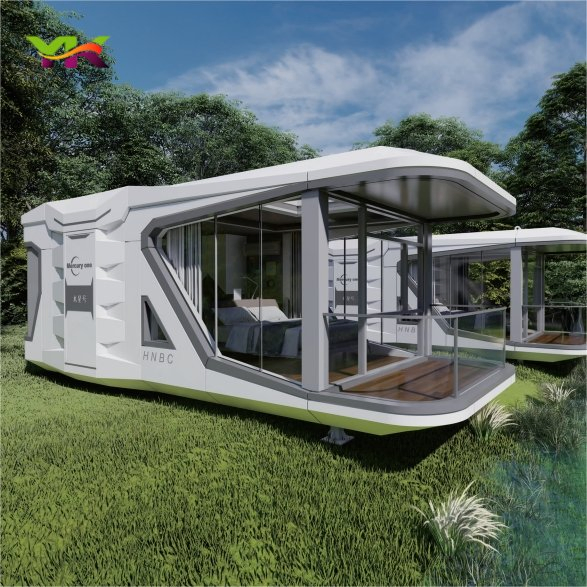 Safe Space Capsule House Factory Modular Home Container House Smart Modular Price Steel Structure Mobile Building Hotel Prefab Cabin Housing