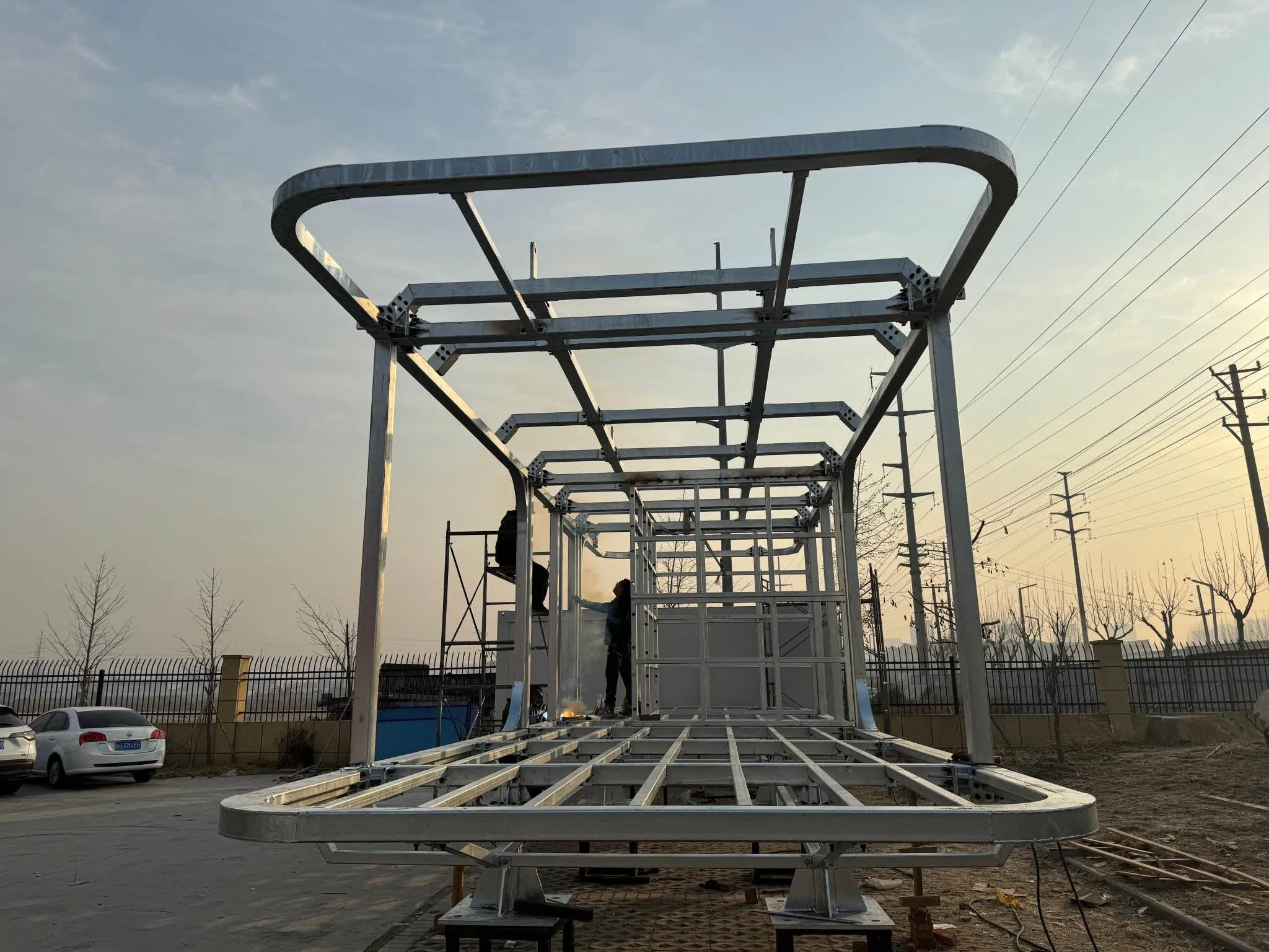 Portable Sandwich Panel Camp Cabin Capsule Prefab Structure