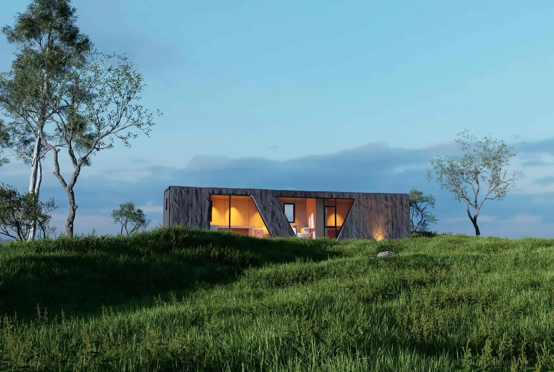 Mountain Retreat Modular Dwelling and Tiny Villa System