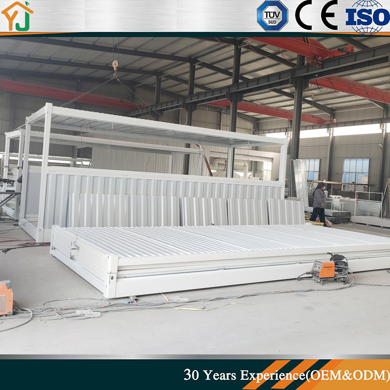 The Folding and Assembling Integrated Housing of Made in China Office Container House Stable Structure of Temporary Dormitory for Residents on Construction Site
