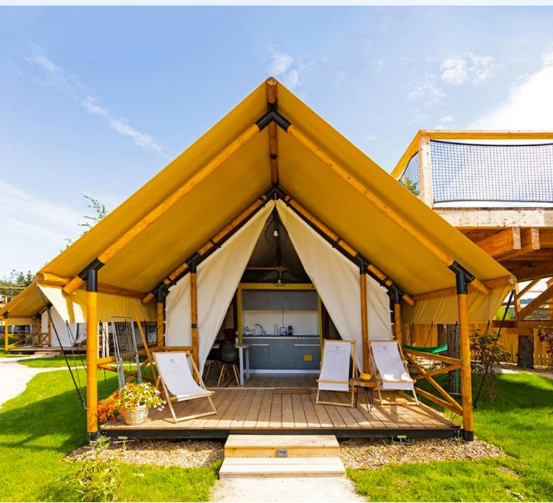 5*8 M Outdoor Luxury Nomad Square Hotel Tent Accommodation