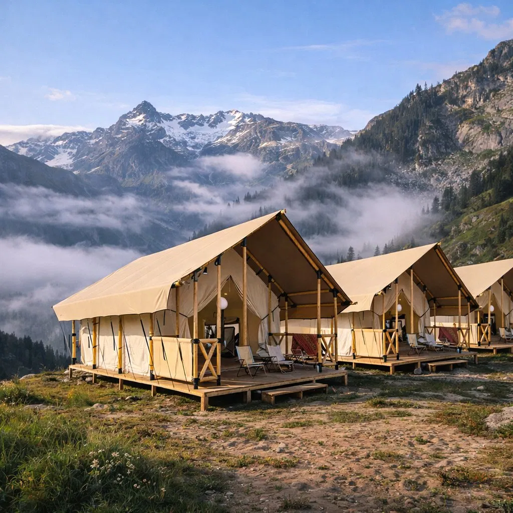 Outdoor Family Camping Luxury Glamping Hotel Tent Safari Resort Beach Tent