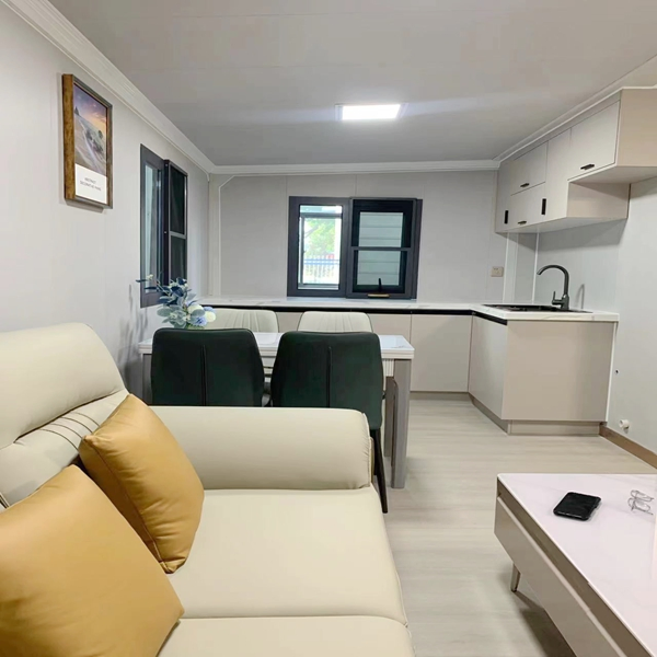 Portable Luxury Modular Homes 20FT 40FT Expandable Steel Container 1-4 Bedroom Tiny Villas Prefabricated Luxury Housing