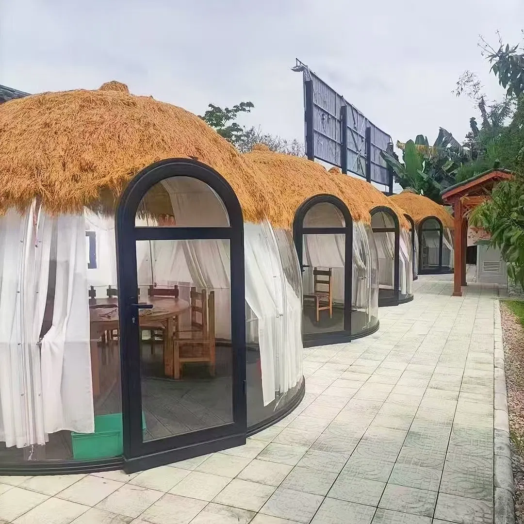 Outdoor 2025 New Design Luxury Dome Tent Waterproof PVC Cover Glamping Dome