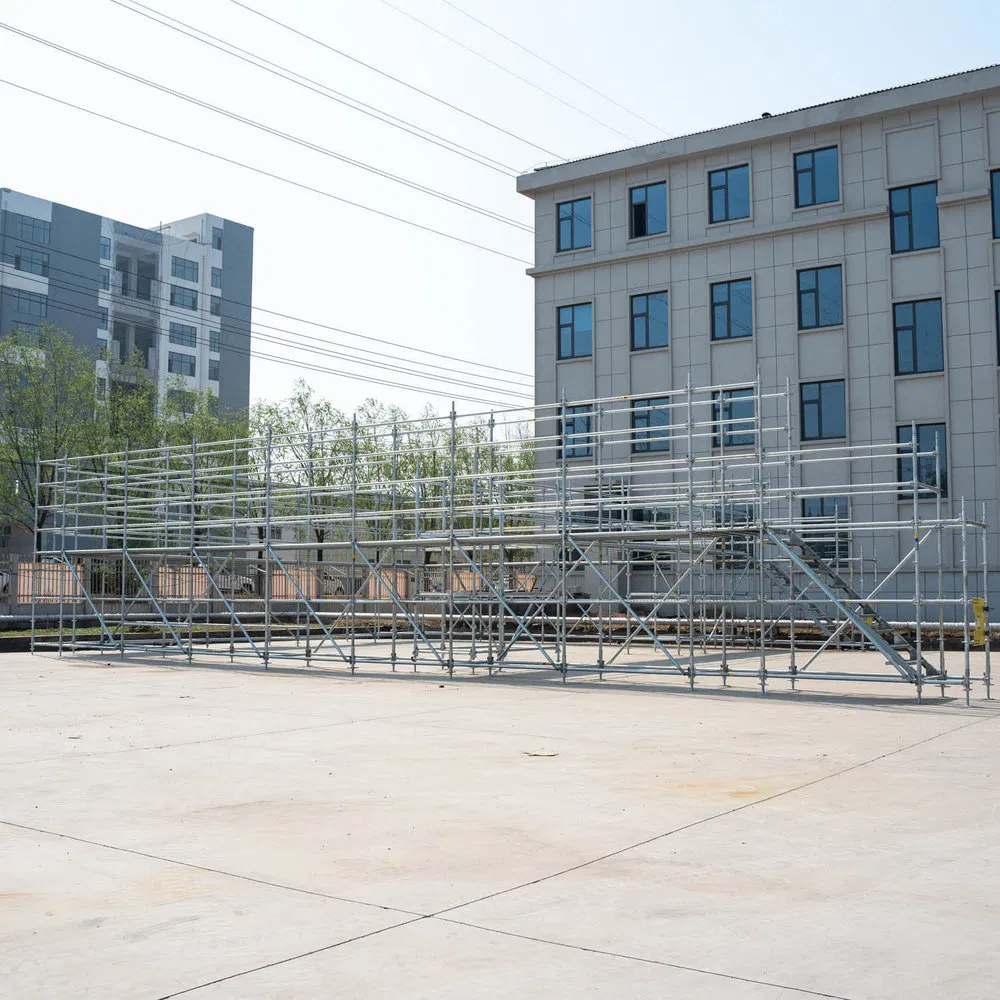 Deformation Resistant Modular Steel Kwikstage Scaffold System for Building Renovation