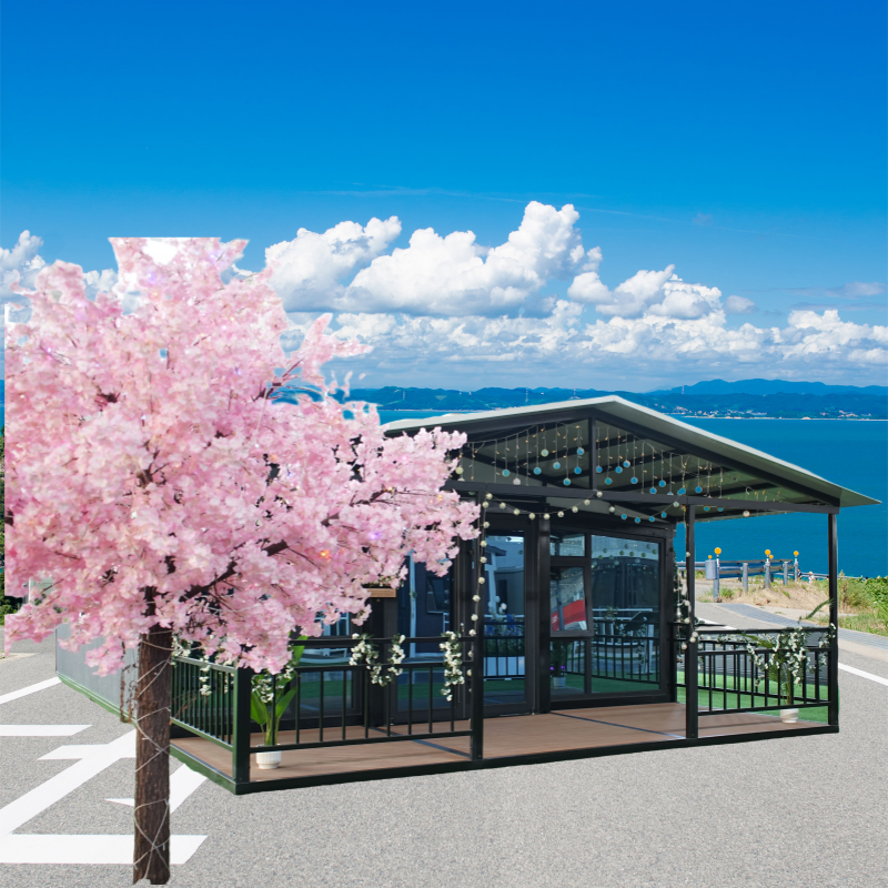 Prefab Steel Building Solution for Luxury Office and Living Space Modern Coffee Shop Bookstore Luxury Container House Hotel Room Vacation Villa Scenic Spot