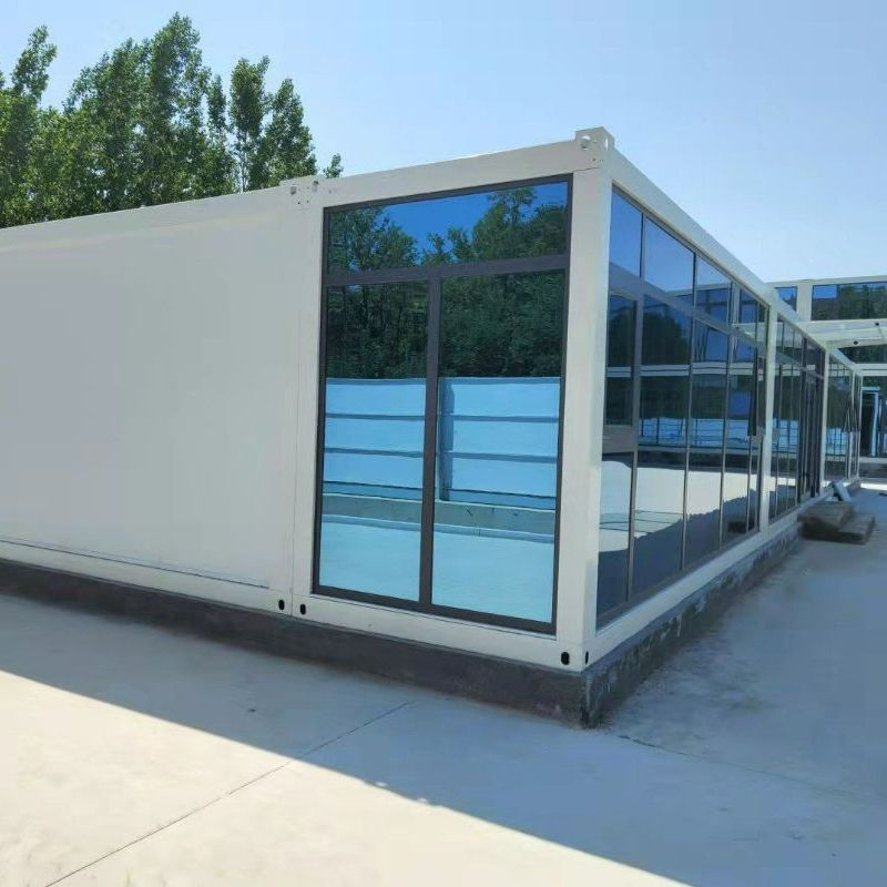 Economical Prefab Sandwich Panel Container House with Steel Structure