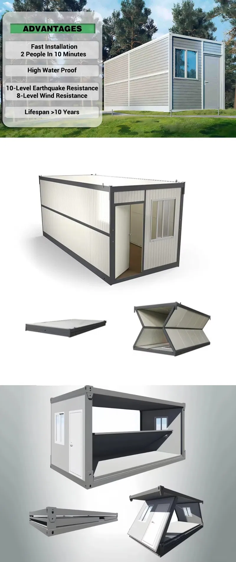 Modular Foldable House Structure