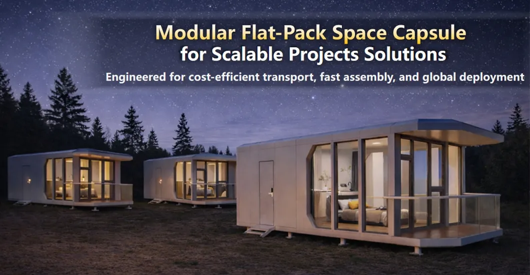 Space Capsule Prefab Modular Building Solution