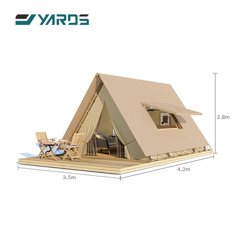 Luxury Outdoor Large Glamping Prebuilt House Camping Accommodation Hotel Safari Tent