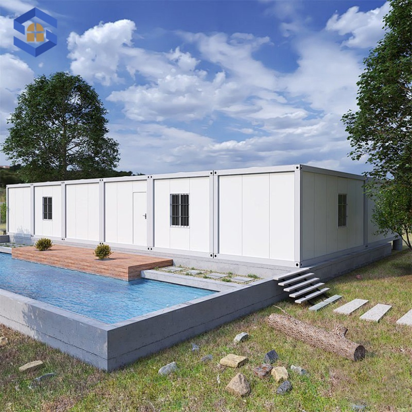 Economic Prefab Worker Accommodation Steel Frame Mobile Modular Apartment Integrated Prefabricated Container Home Housing