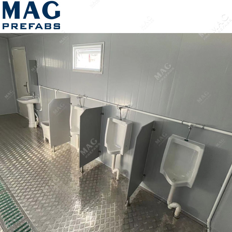 Portable Restroom Solution with Shower and Washbasin Convenience