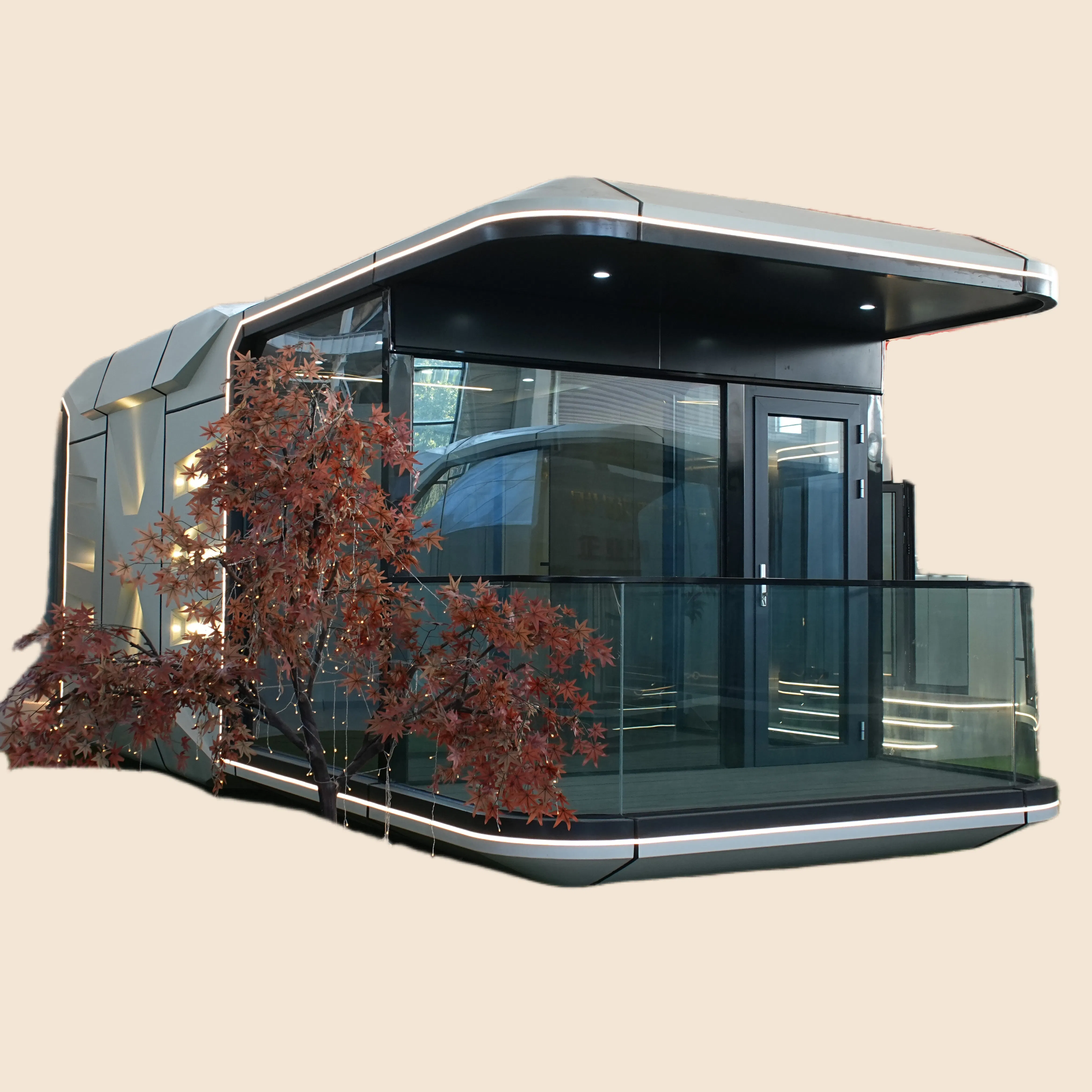 Stylish Modular Home with Eco-Friendly Modular House and Bathroom Space