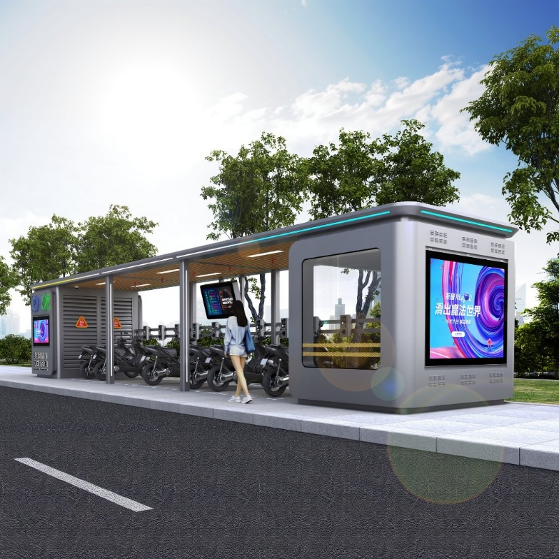 Intelligent Parking Lot System with Digital Signage and Vending Options