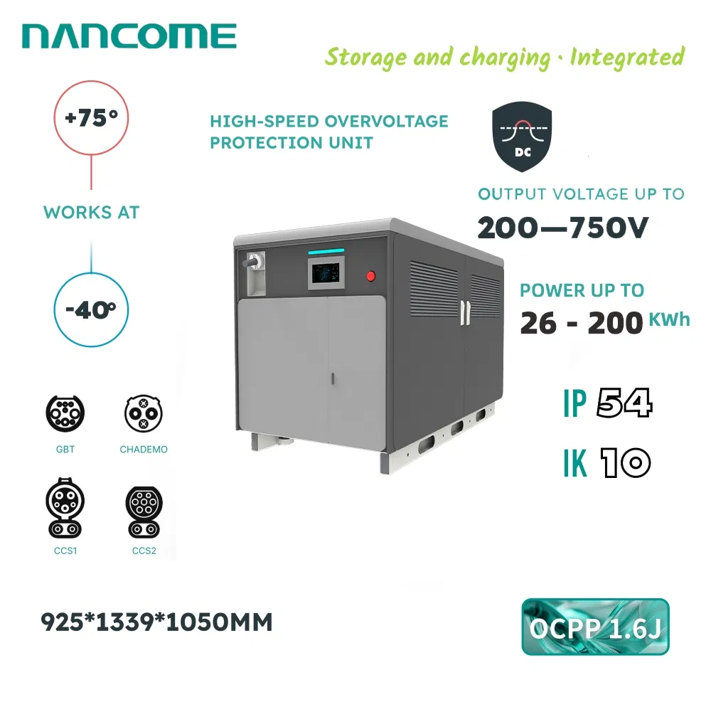 Nancome 200kwh Mobile Battery Energy Storage EV Charging Solution